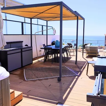 Avec Rooftop, Jacuzzi & Vue By Palmazur Mandelieu